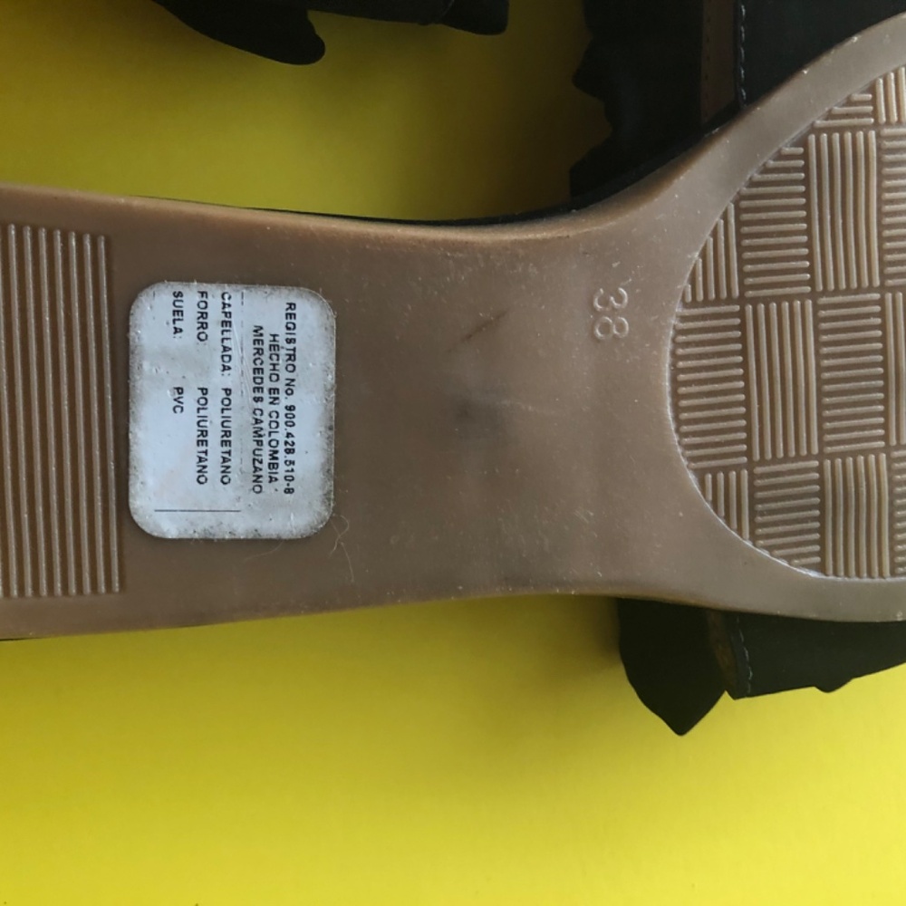 Woman flat sandals size 8 made in Colombia - Picture 4 of 10
